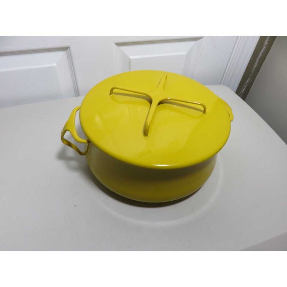 Dansk Kobenstyle Yellow Enamel Pot Dutch Oven MCM